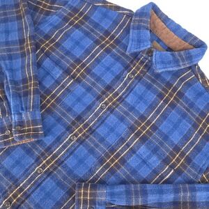 St Johns Bay Brawny Flannel Shacket Mens XLT Heavyweight Gorpcore Chore Shirt